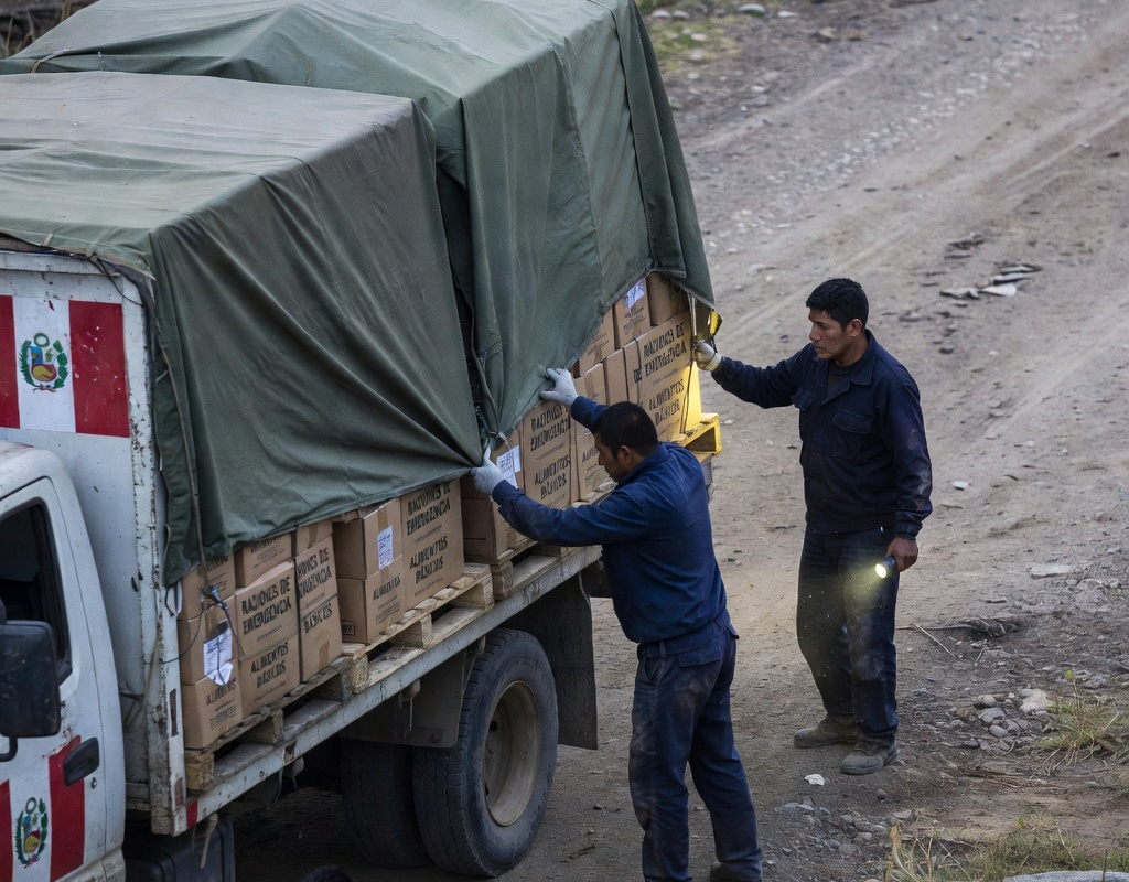 Perú envía cuatro toneladas de alimentos a Bolivia en medio de bloqueos