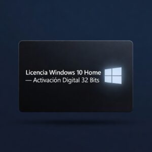 Licencia Windows 10 Home — Activación Digital 32 Bits