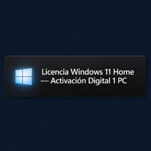 Licencia Windows 11 Home — Activación Digital 1 PC