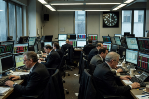 Mercados bursátiles europeos cierran a la baja ante incertidumbre económica