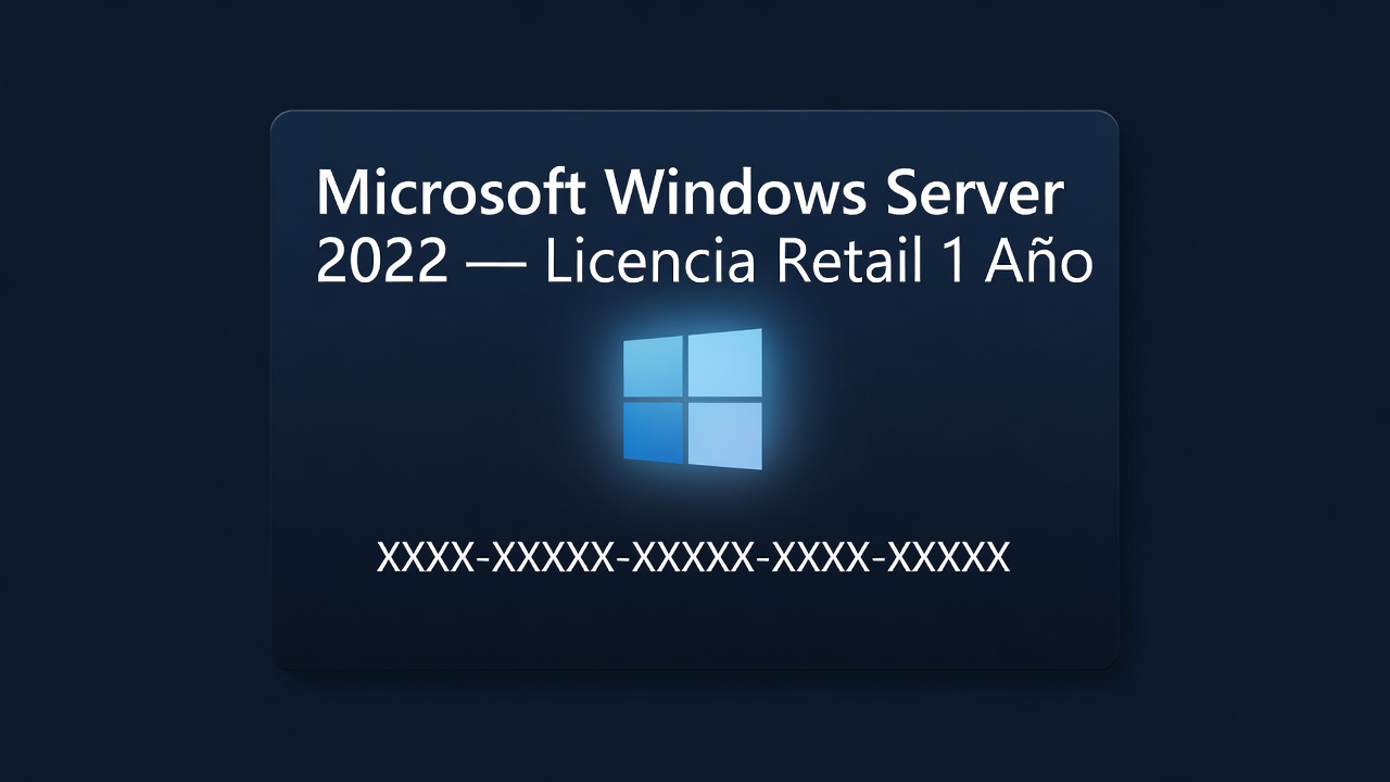 Microsoft Windows Server 2022 — Licencia Retail 1 Año